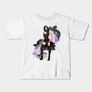 Lavender roses and Rock Kids T-Shirt